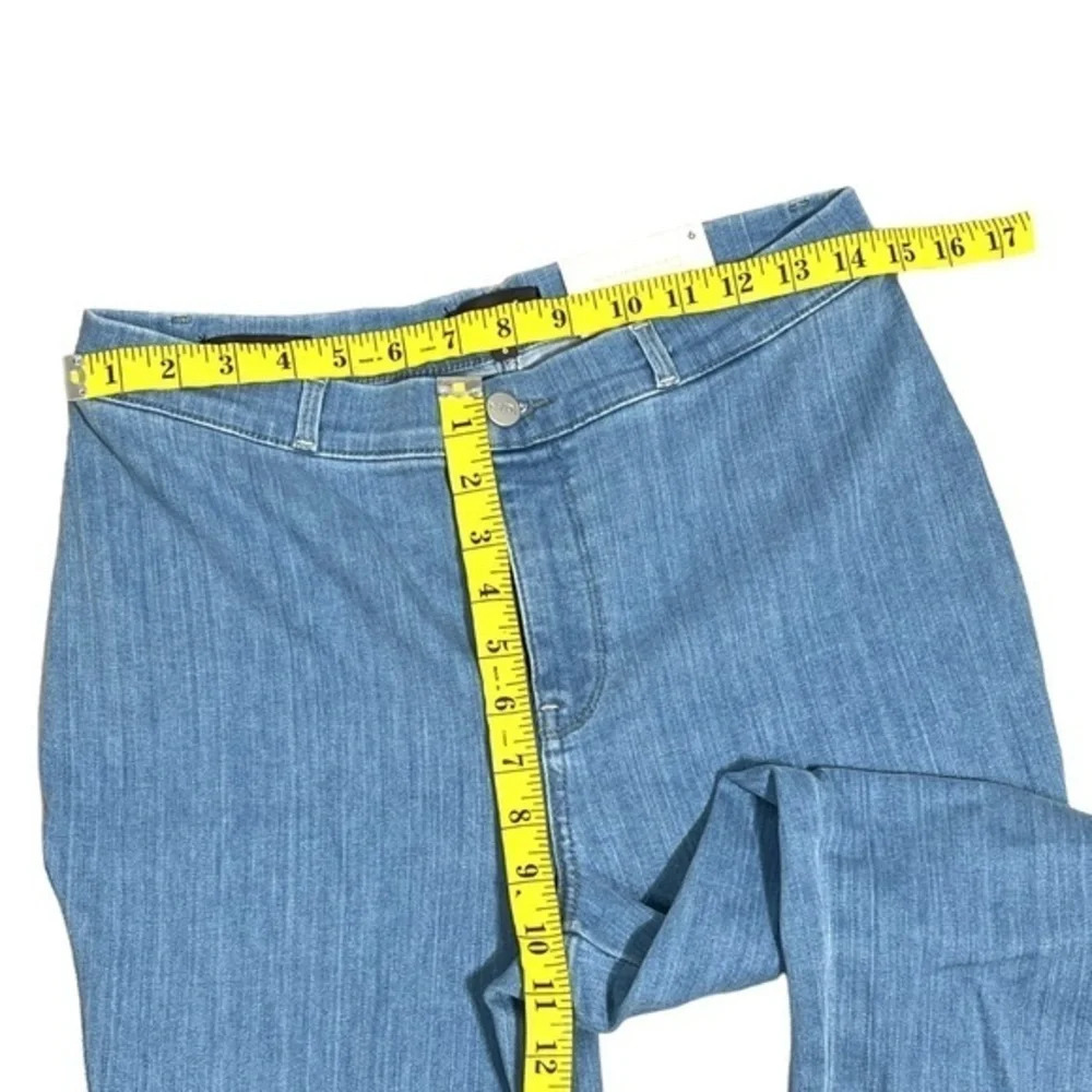NYDJ light wash Skinny Jeans slimming lift tuck technology contour ami crop sz 6 - Picture 5 of 10